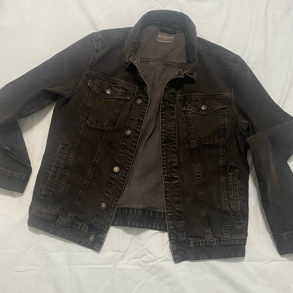 Black denim jacket